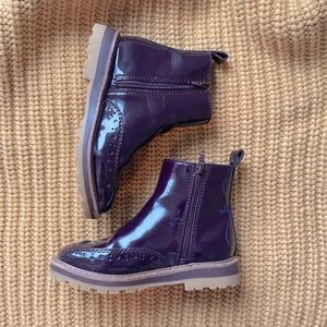 Zara plum toddler boots
